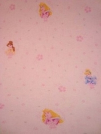 wit roze princessen meisjes kinder behang 99