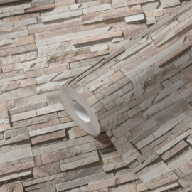 Steen structuur behang 38816-1