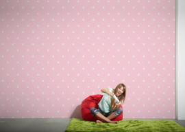 zelf hetzelfde Samengroeiing wit roze sterren behang 35991-2 | Meisjes behang | ABCBEHANG de grootste  behangwinkel van nederland direct uit voorraad leverbaar