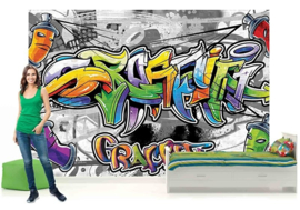 For Wall Fotobehang Graffiti 2295P8