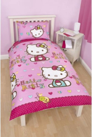 Hello Kitty Dekbedovertrek Colour Hearts