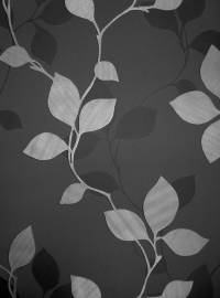 bladeren blad vlies behang grijs zilver 562