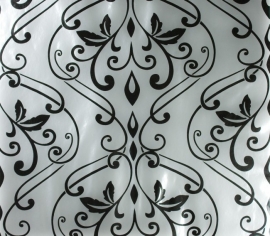 7265-7 zwart zilver barok vlies behang