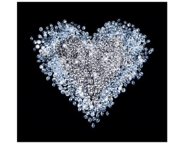 Mantiburi hart Fotobehang Heart of Diamond 131
