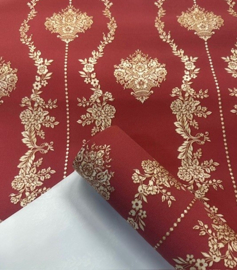 Cafe kroegen behang goud rood xx19
