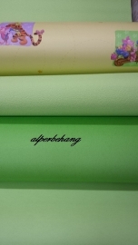 groen effe uni behang k36