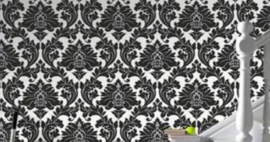 zwart wit barok behang 30-433