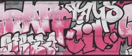 GRAFFITI Behangrand - Rasch Kids & Teens 237917