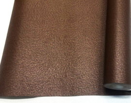 Bruin Lederlook Behang met Dierenprint vinyl 506440