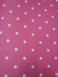 kinder behang roze wit stippen behang 104