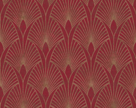 vliesbehang barok rood goud 37427-4
