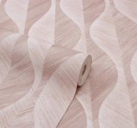 Retro behang rose m1559