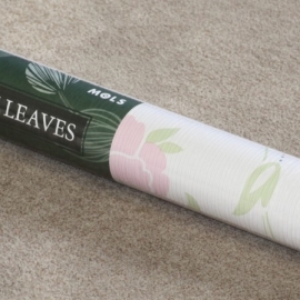 bloemen behang roze zilver wit groen xr34
