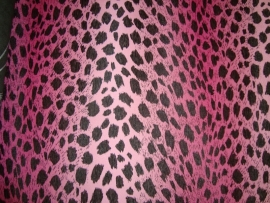 roze zwart luipaardprint vinyl behang 125