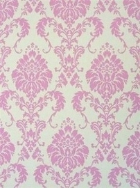 barok behang roze