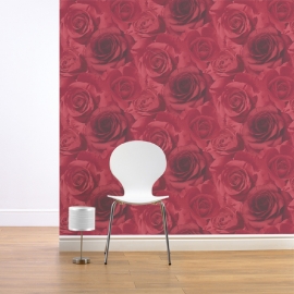 bloemen rozen behang 119502