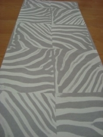 grijs wit zebraprint dierenprint behang 42