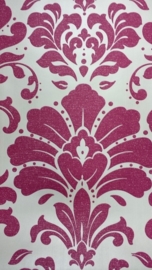 rose barok behang met glitter x205
