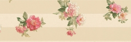 bloemen behangrand rose goud xx778