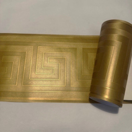 Versace behang rand goud glim satijn look griekse sleutel