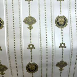 Versace Medusa koppen goud wit Griekse styl