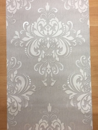 6959-47 behang barok vlies glans grijs