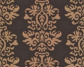 bruin barok behang 06