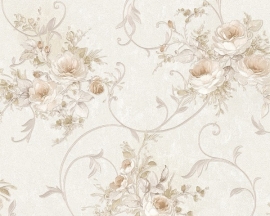 Behang Bloemen crème beige AS Romantica 30420-4