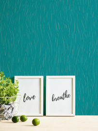 Blauw glitter behang 94953-0