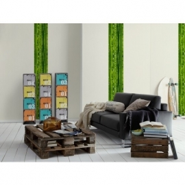 94366-1 groen bamboe zelfklevend behang
