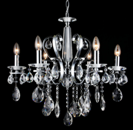 Kroonluchter klassiek diamant hanglamp ghrome 5501-6