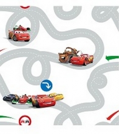 disney behang cars rood grijs wit