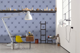 Blauw modern behang 943982