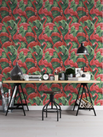 Behang met flamingo's  G56405  Global Fusion
