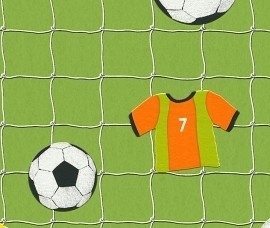 Rasch Kids Club 471700 Voetbal behang groen