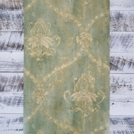 Barok behang groen vintage CH22568