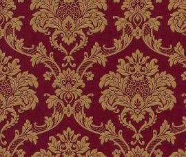 Goud rood barok behang rasch trianon 505368