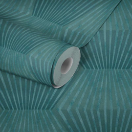 Retro behang groen 38204-1