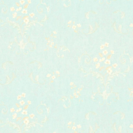 groen bloemen behang 36660-3