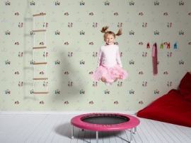 Heidi meisjes behang print 94198-3