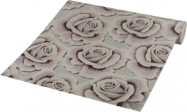 Rozen behang lila met glitter