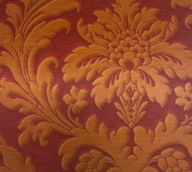Cafe kroegen behang goud rood