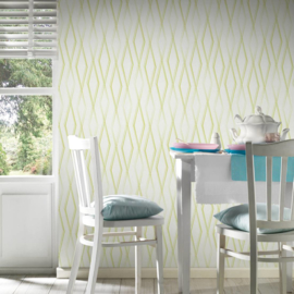 retro behang groen 288318