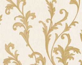behang glitter bruin goud barok 32476-2