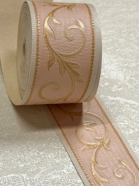 Roze goud behangrand 3 cm breed – 5 meter lang