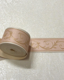 Roze goud behangrand 3 cm breed – 5 meter lang