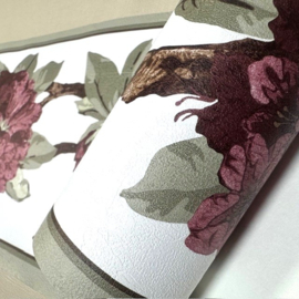 Rand met Hortensia's in Rood en Wit:Romantische Charme 8688-31