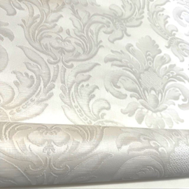 barok behang wit creme 3D effect klassieke ornamenten glim 515015