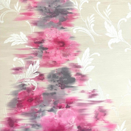 bloemen glitter Behang rose 30082-1