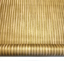 Goud streep vlies behang klassiek cafe kroegen 70cm breed
